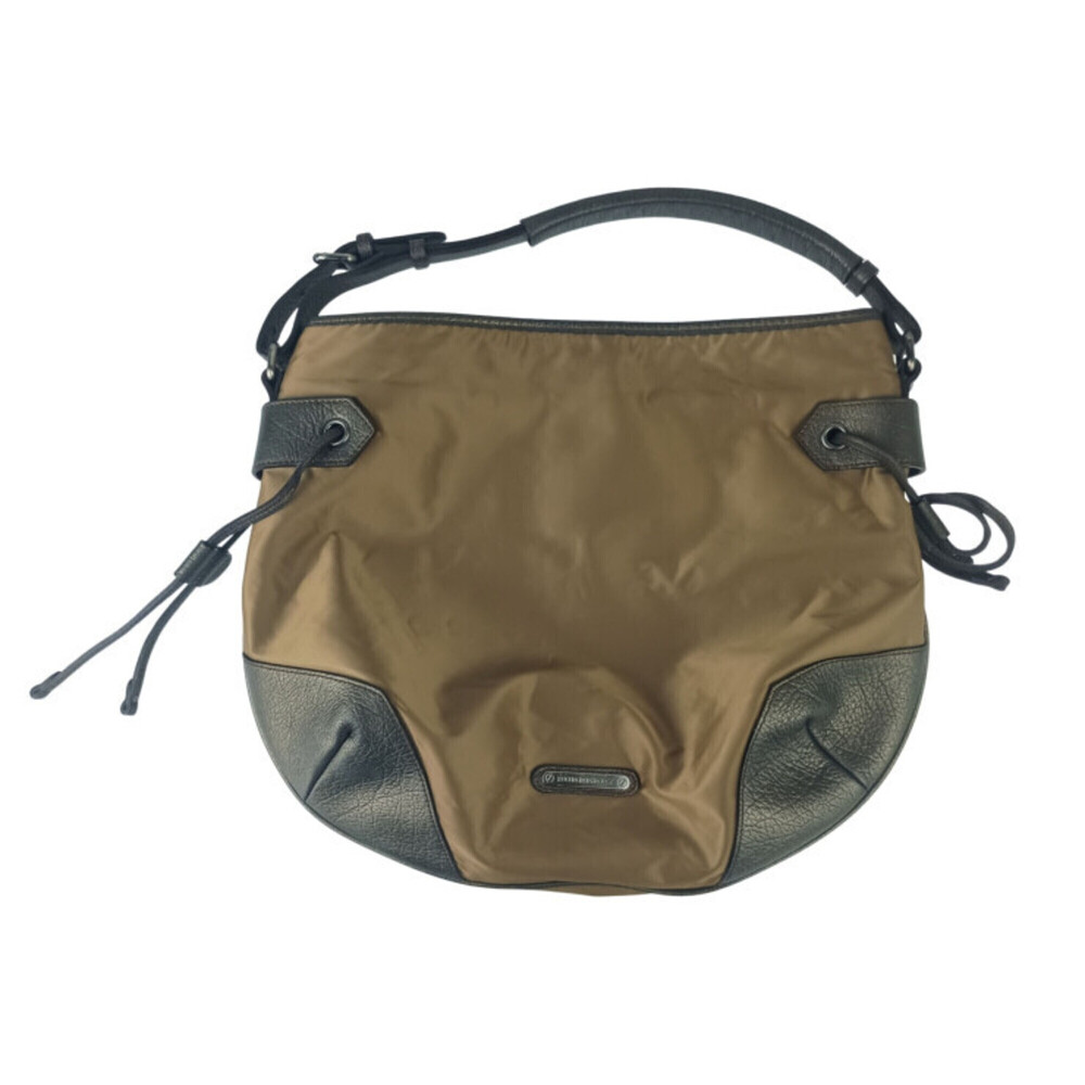 BURBERRY handbag, bronze nylon leather, women's.